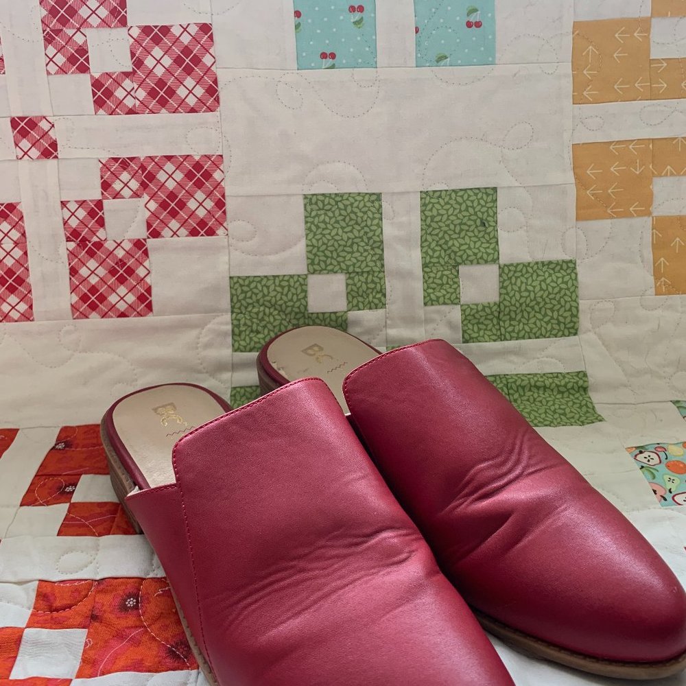 BC Red Slides.  Size 9.
